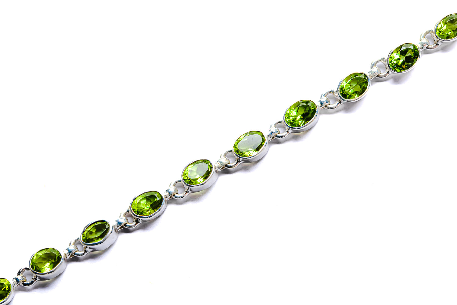 Peridot Bracelets handcrafted by Ana Silver Co - BR90057 - Photo 2