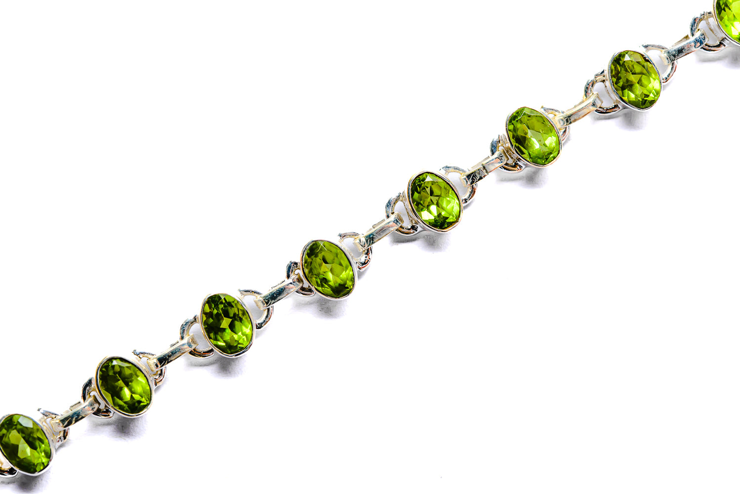Peridot Bracelets handcrafted by Ana Silver Co - BR90060 - Photo 2