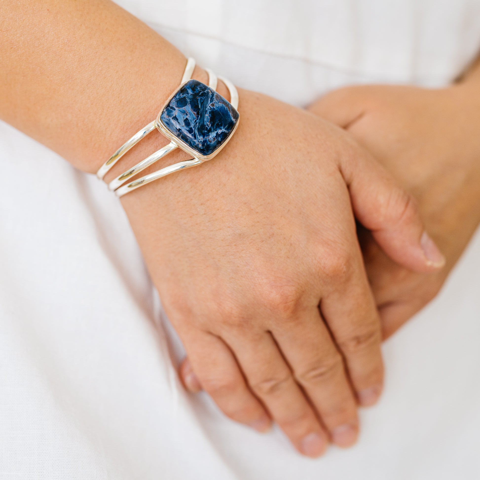 Pietersite Bracelets handcrafted by Ana Silver Co - BR90068 - Photo 2