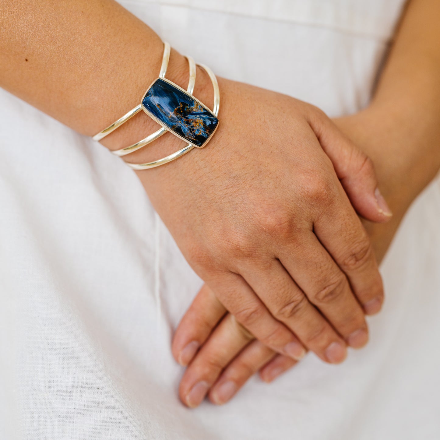 Pietersite Bracelets handcrafted by Ana Silver Co - BR90069 - Photo 2