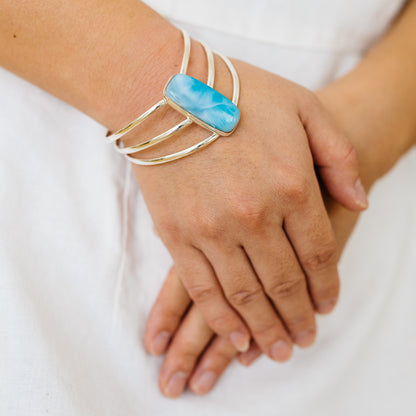 Larimar Bracelets handcrafted by Ana Silver Co - BR90073 - Photo 2