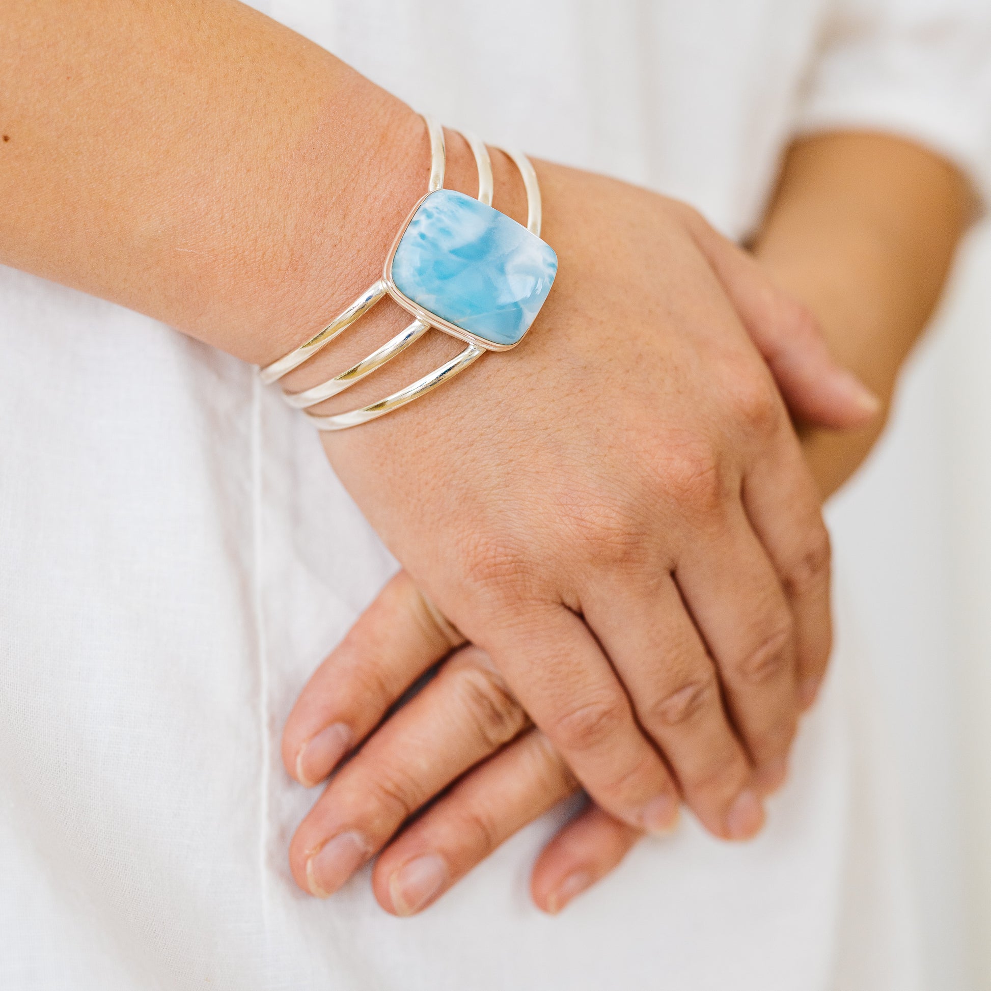 Larimar Bracelets handcrafted by Ana Silver Co - BR90075 - Photo 2
