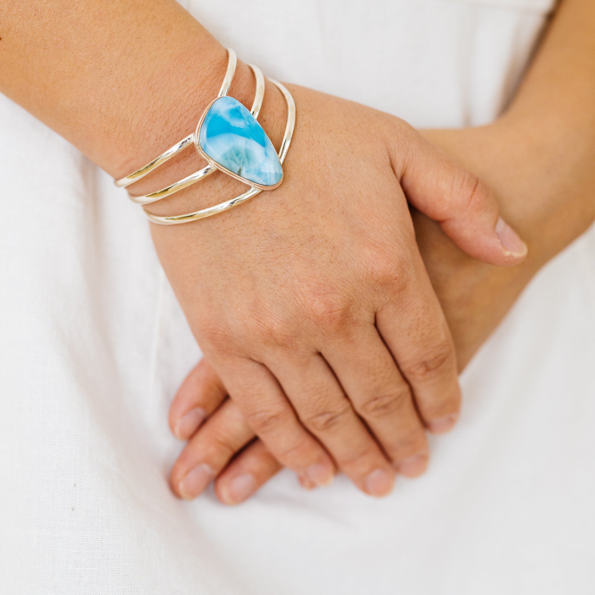 Larimar Bracelets handcrafted by Ana Silver Co - BR90078 - Photo 2
