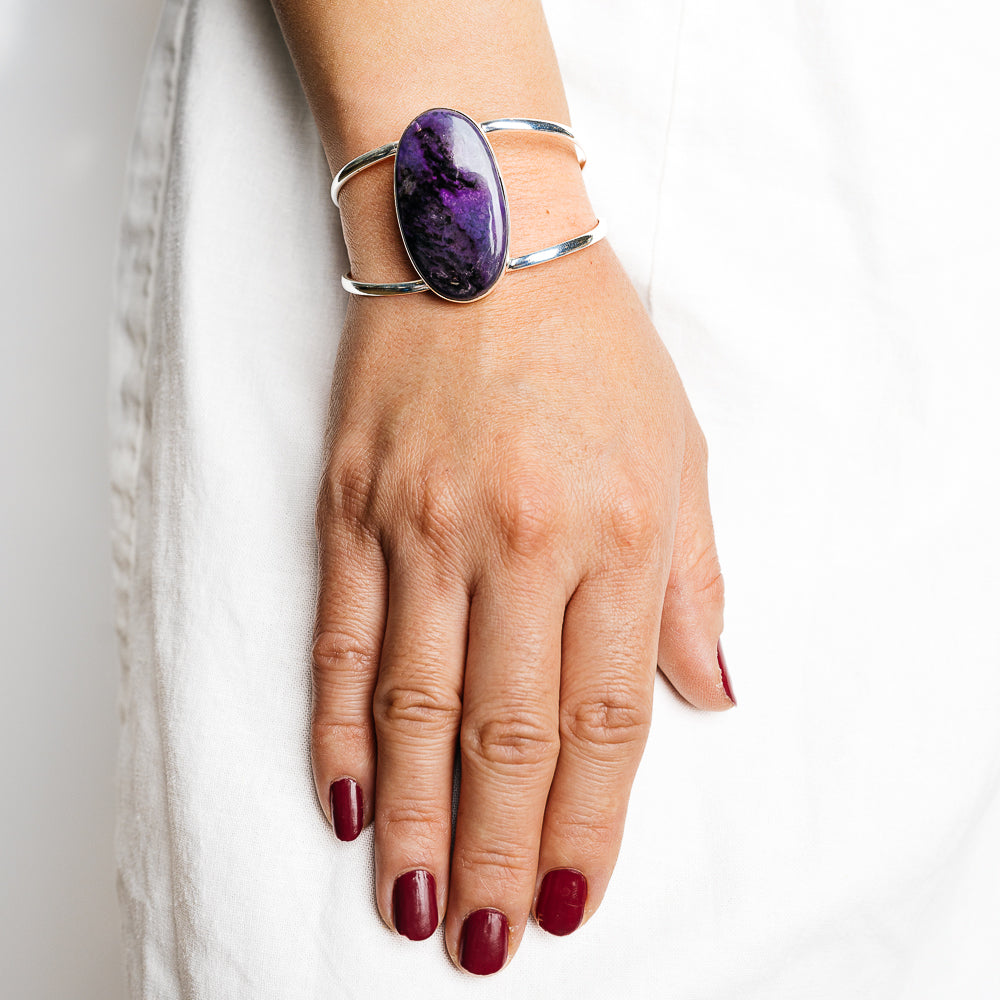Sugilite Bracelets handcrafted by Ana Silver Co - BR90124 - Photo 2