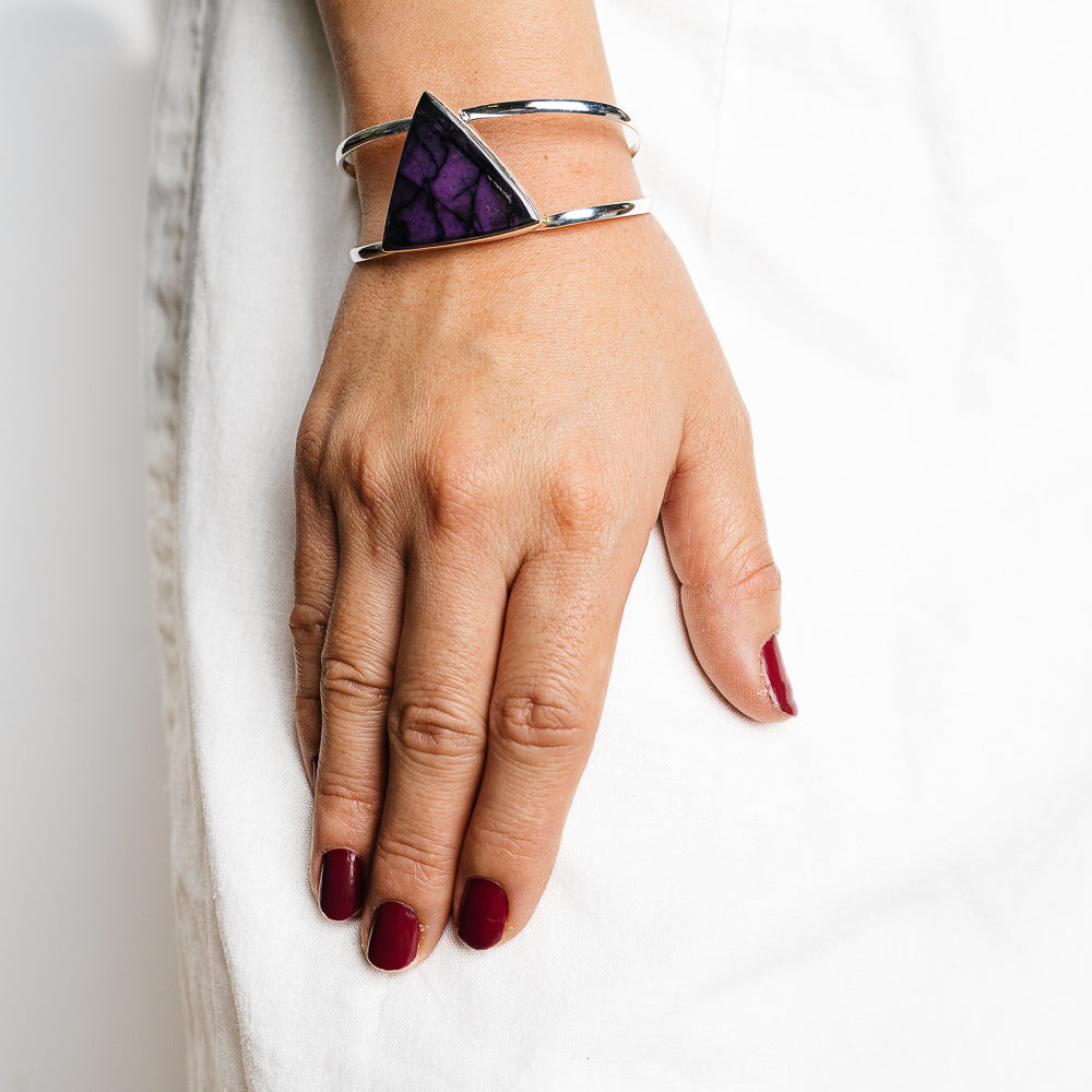 Sugilite Bracelets handcrafted by Ana Silver Co - BR90128 - Photo 2