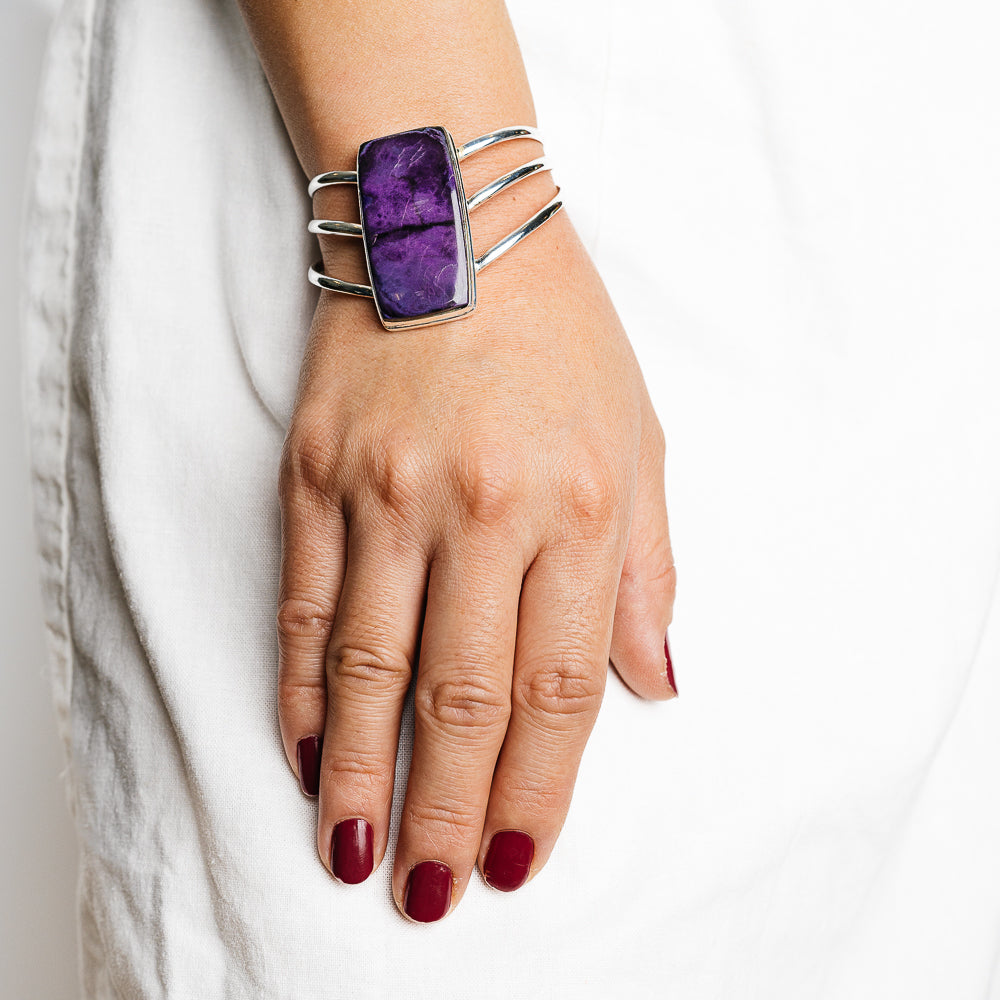 Sugilite Bracelets handcrafted by Ana Silver Co - BR90129 - Photo 2