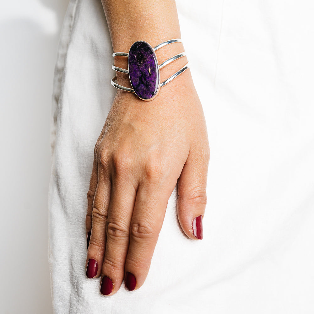 Sugilite Bracelets handcrafted by Ana Silver Co - BR90130 - Photo 2