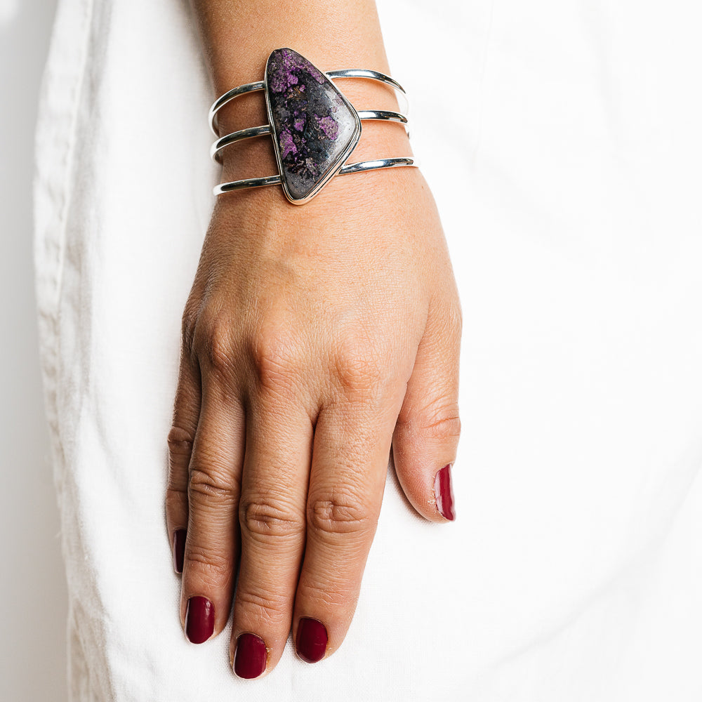 Sugilite Bracelets handcrafted by Ana Silver Co - BR90131 - Photo 2