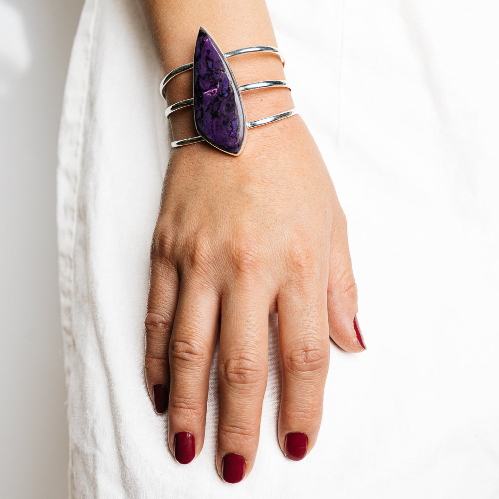 Sugilite Bracelets handcrafted by Ana Silver Co - BR90132 - Photo 2