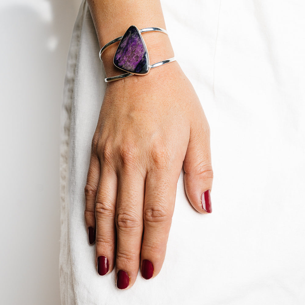 Sugilite Bracelets handcrafted by Ana Silver Co - BR90134 - Photo 2