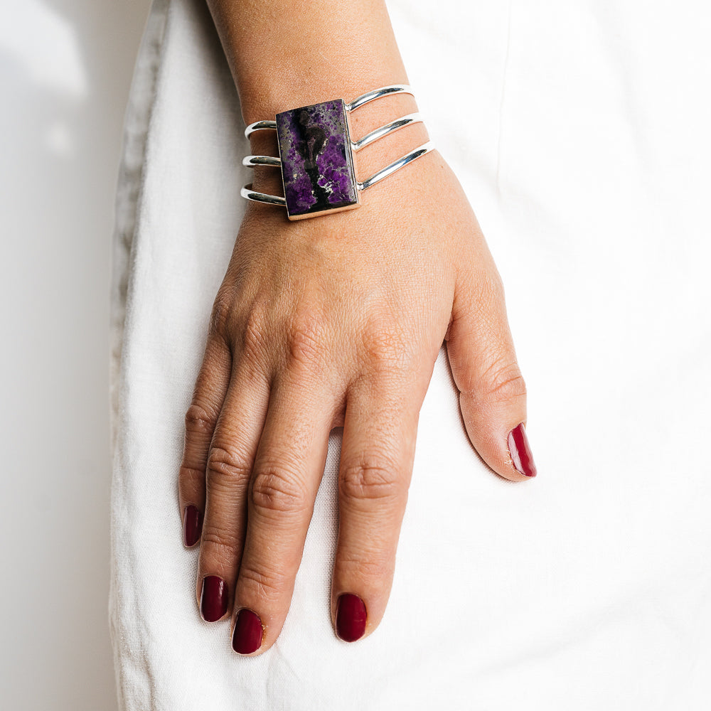 Sugilite Bracelets handcrafted by Ana Silver Co - BR90137 - Photo 2