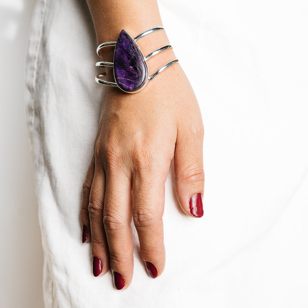 Sugilite Bracelets handcrafted by Ana Silver Co - BR90139 - Photo 2