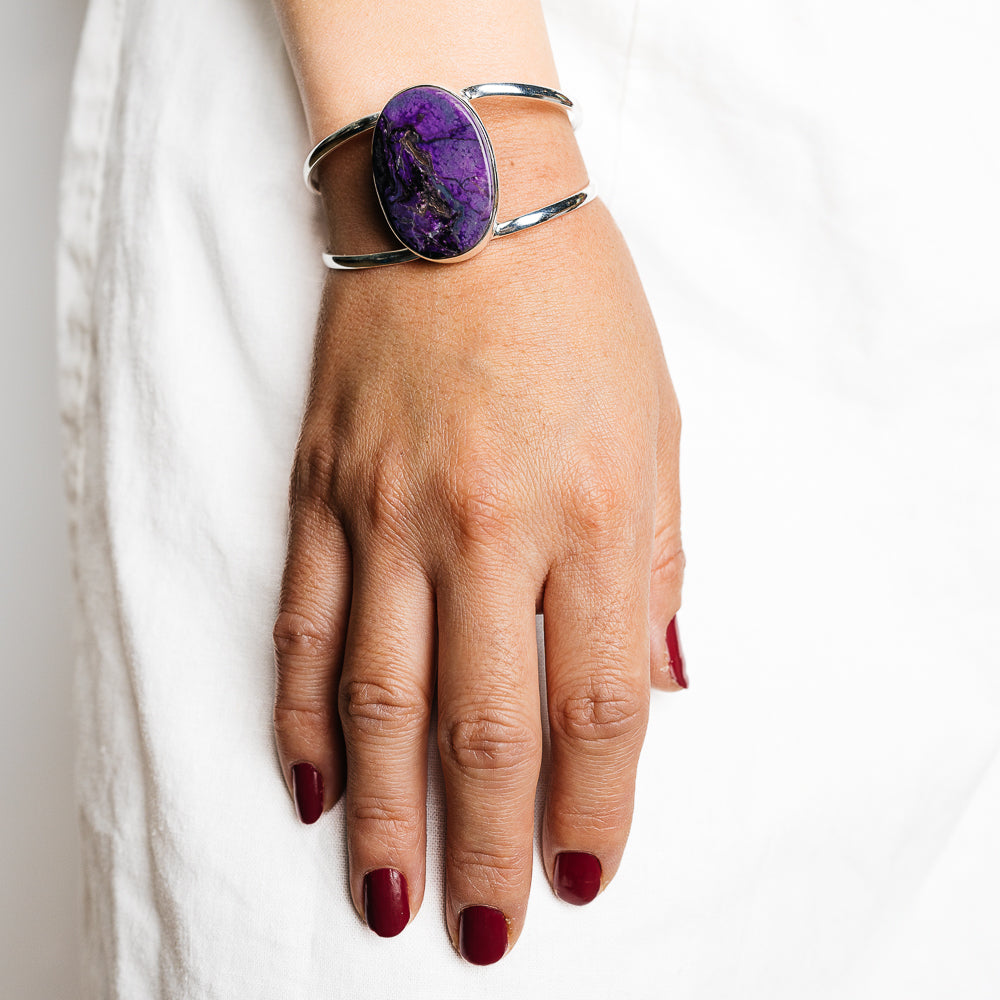 Sugilite Bracelets handcrafted by Ana Silver Co - BR90140 - Photo 2