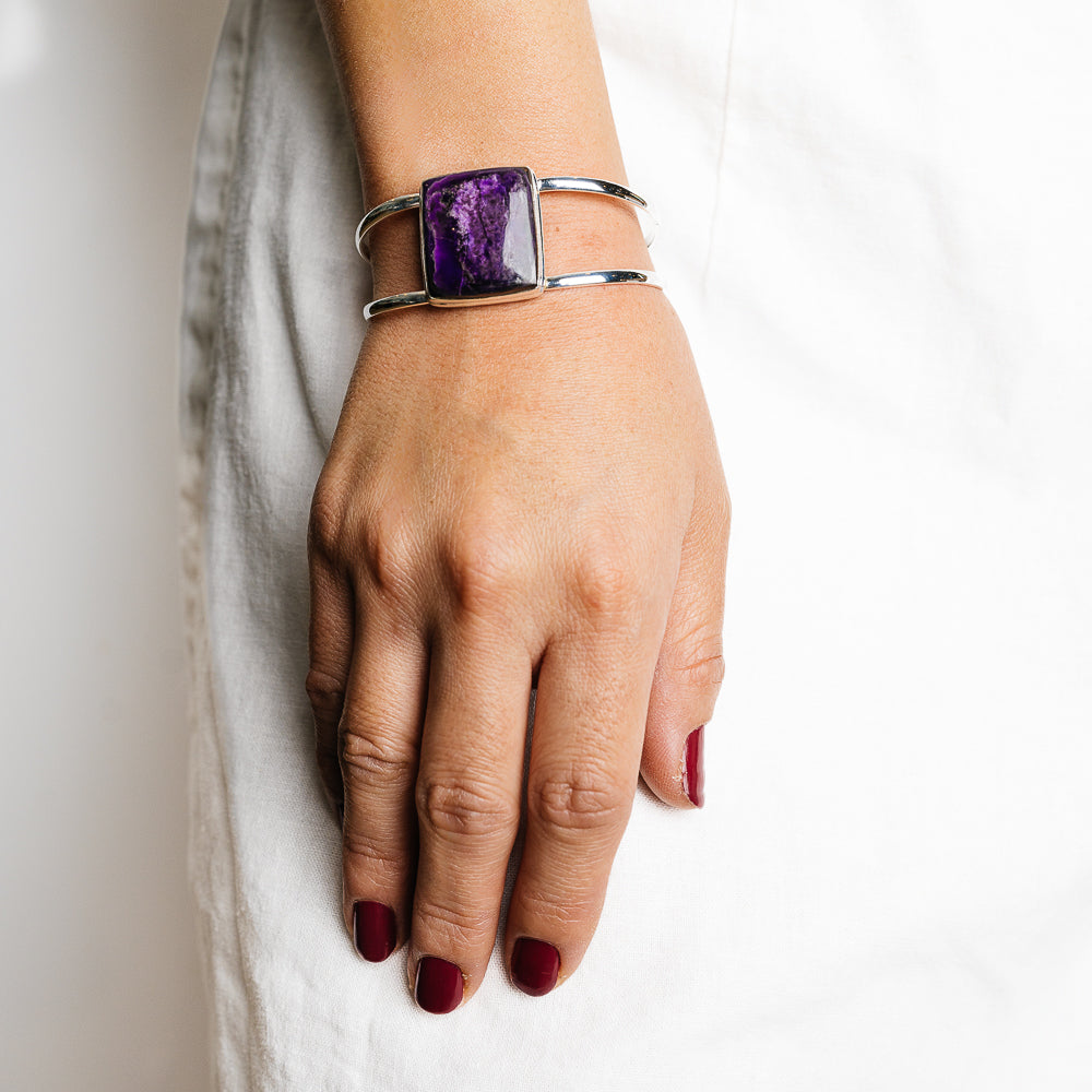 Sugilite Bracelets handcrafted by Ana Silver Co - BR90141 - Photo 2