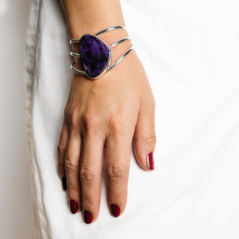 Sugilite Bracelets handcrafted by Ana Silver Co - BR90142 - Photo 2
