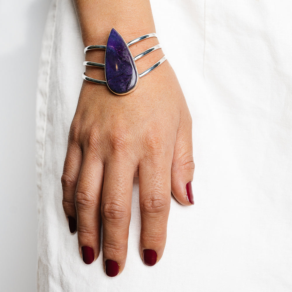 Sugilite Bracelets handcrafted by Ana Silver Co - BR90145 - Photo 2