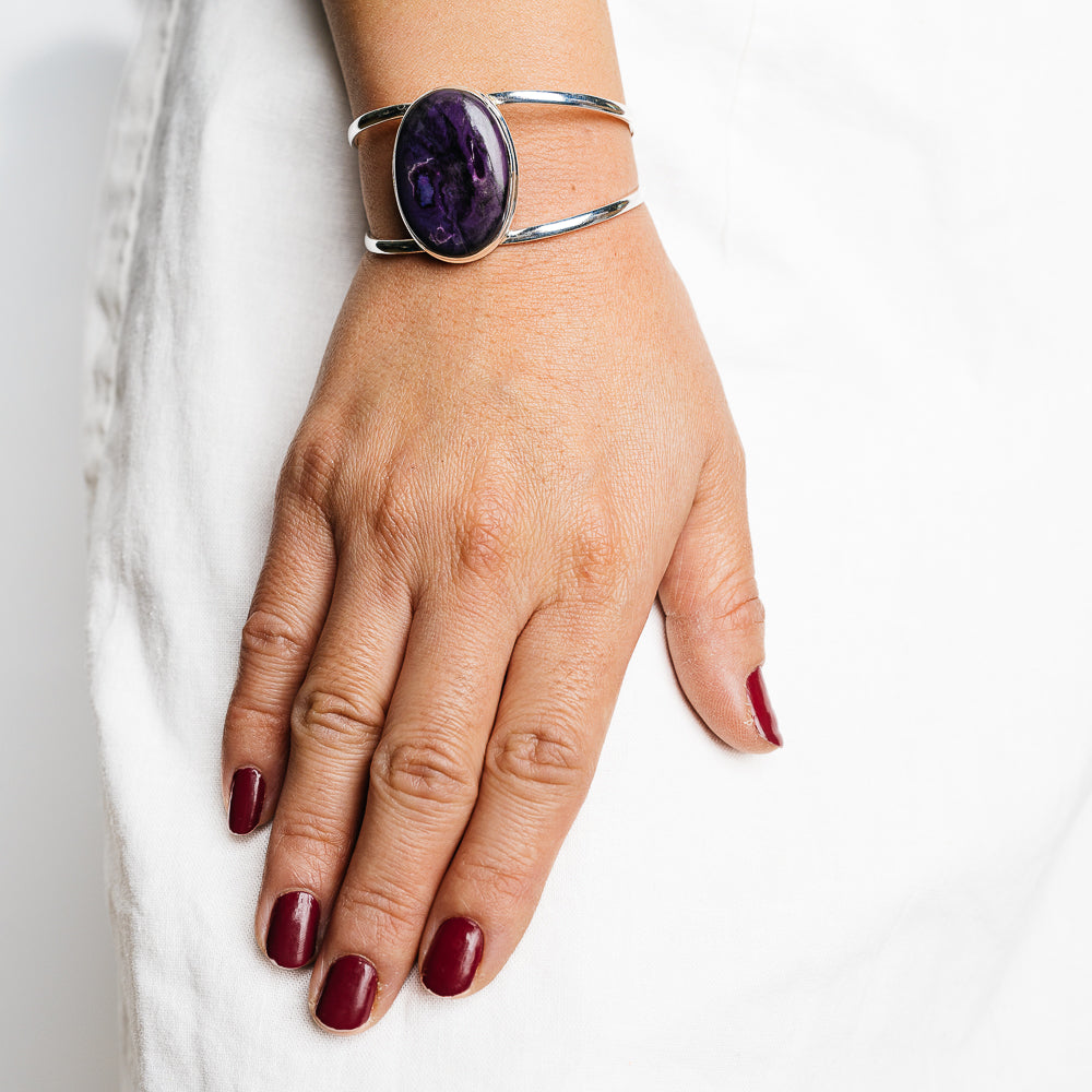 Sugilite Bracelets handcrafted by Ana Silver Co - BR90146 - Photo 2
