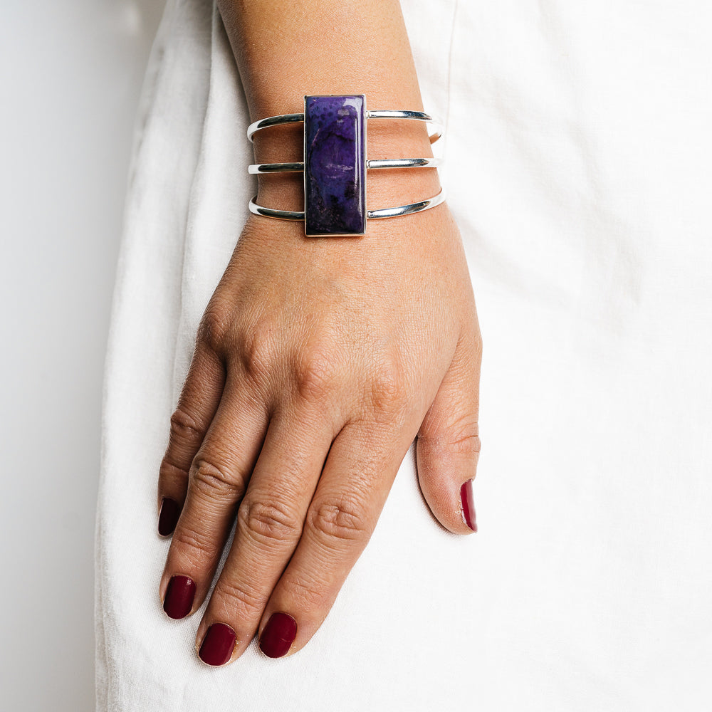 Sugilite Bracelets handcrafted by Ana Silver Co - BR90147 - Photo 2