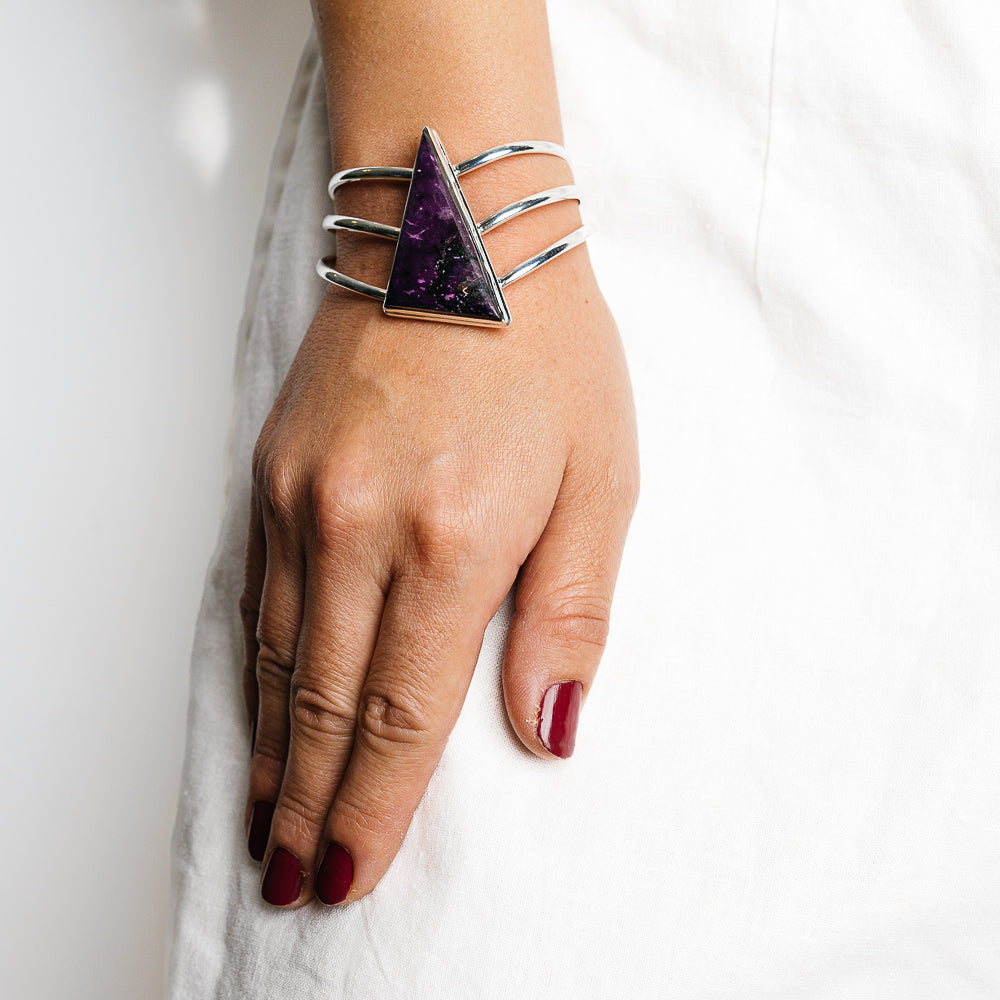 Sugilite Bracelets handcrafted by Ana Silver Co - BR90148 - Photo 2