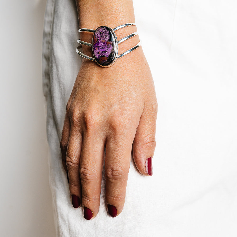 Sugilite Bracelets handcrafted by Ana Silver Co - BR90150 - Photo 2