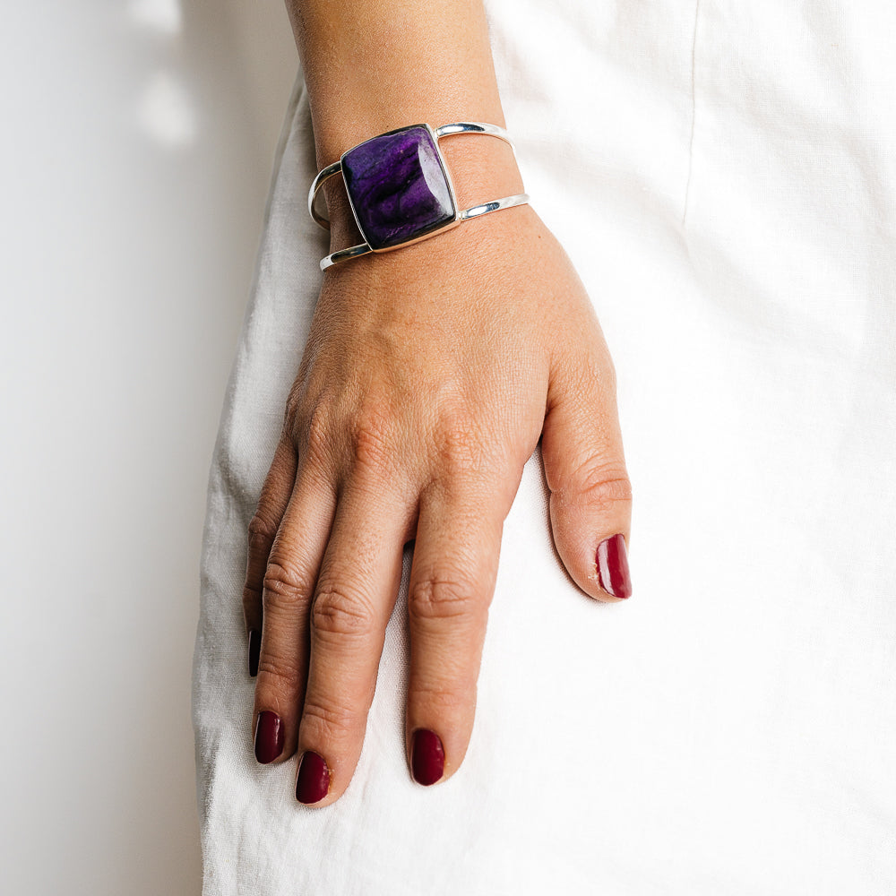 Sugilite Bracelets handcrafted by Ana Silver Co - BR90151 - Photo 2