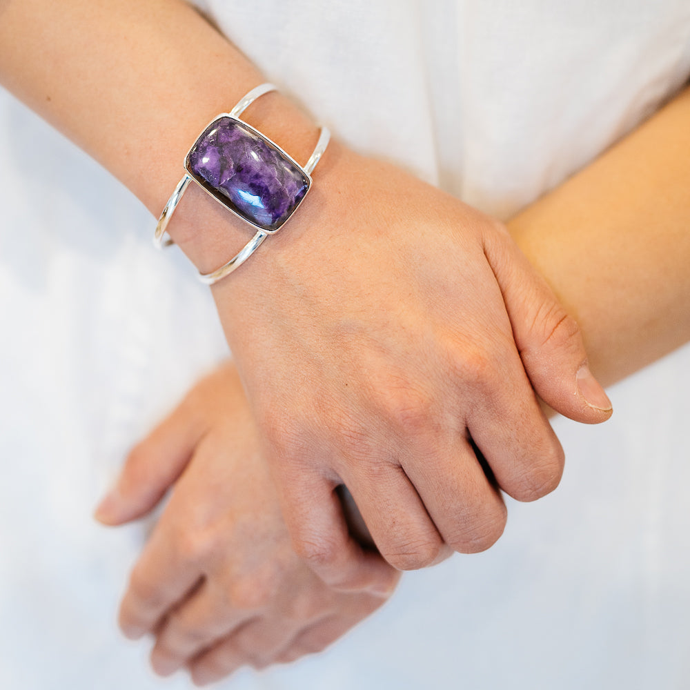 Sugilite Bracelets handcrafted by Ana Silver Co - BR90184 - Photo 2