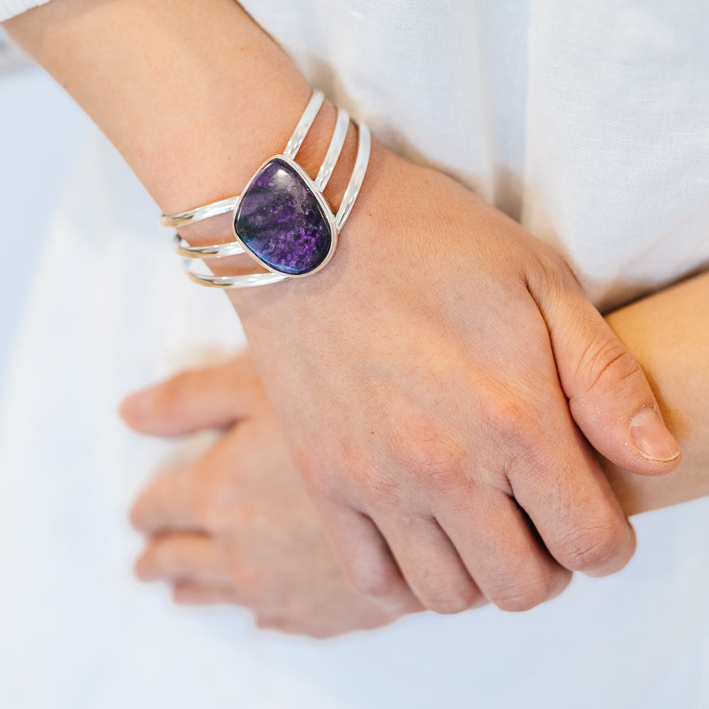 Sugilite Bracelets handcrafted by Ana Silver Co - BR90186 - Photo 2