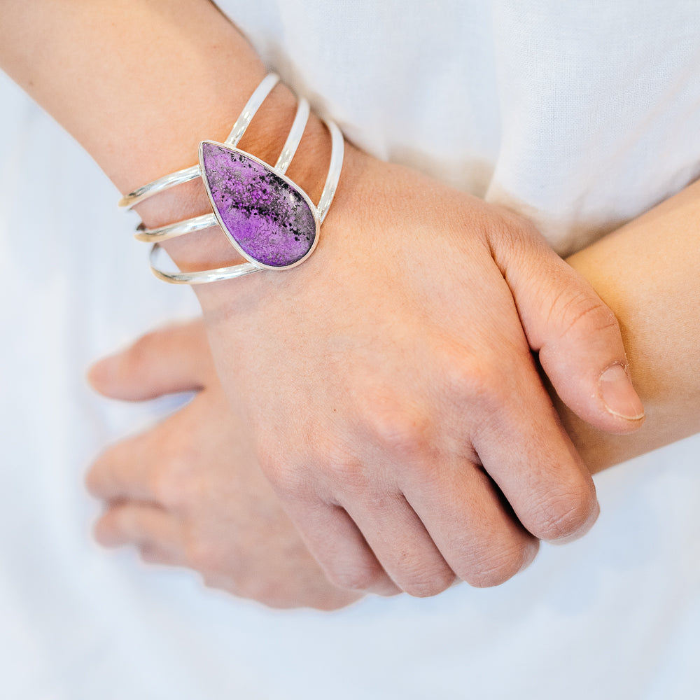 Sugilite Bracelets handcrafted by Ana Silver Co - BR90191 - Photo 2