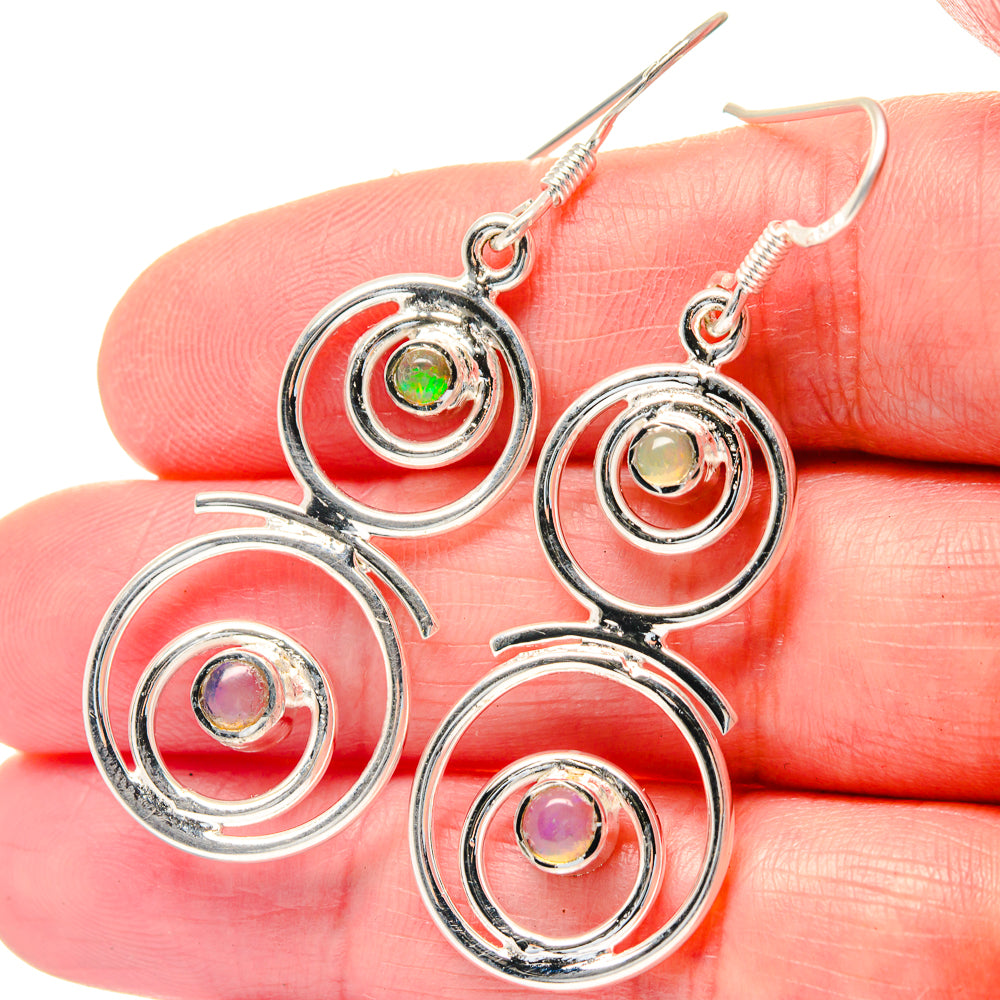 Ethiopian Opal Earrings handcrafted by Ana Silver Co - EARR423568
