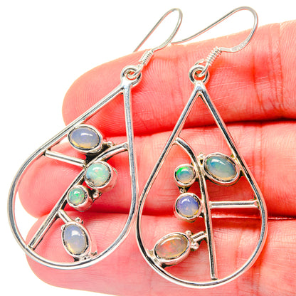 Ethiopian Opal Earrings handcrafted by Ana Silver Co - EARR423573