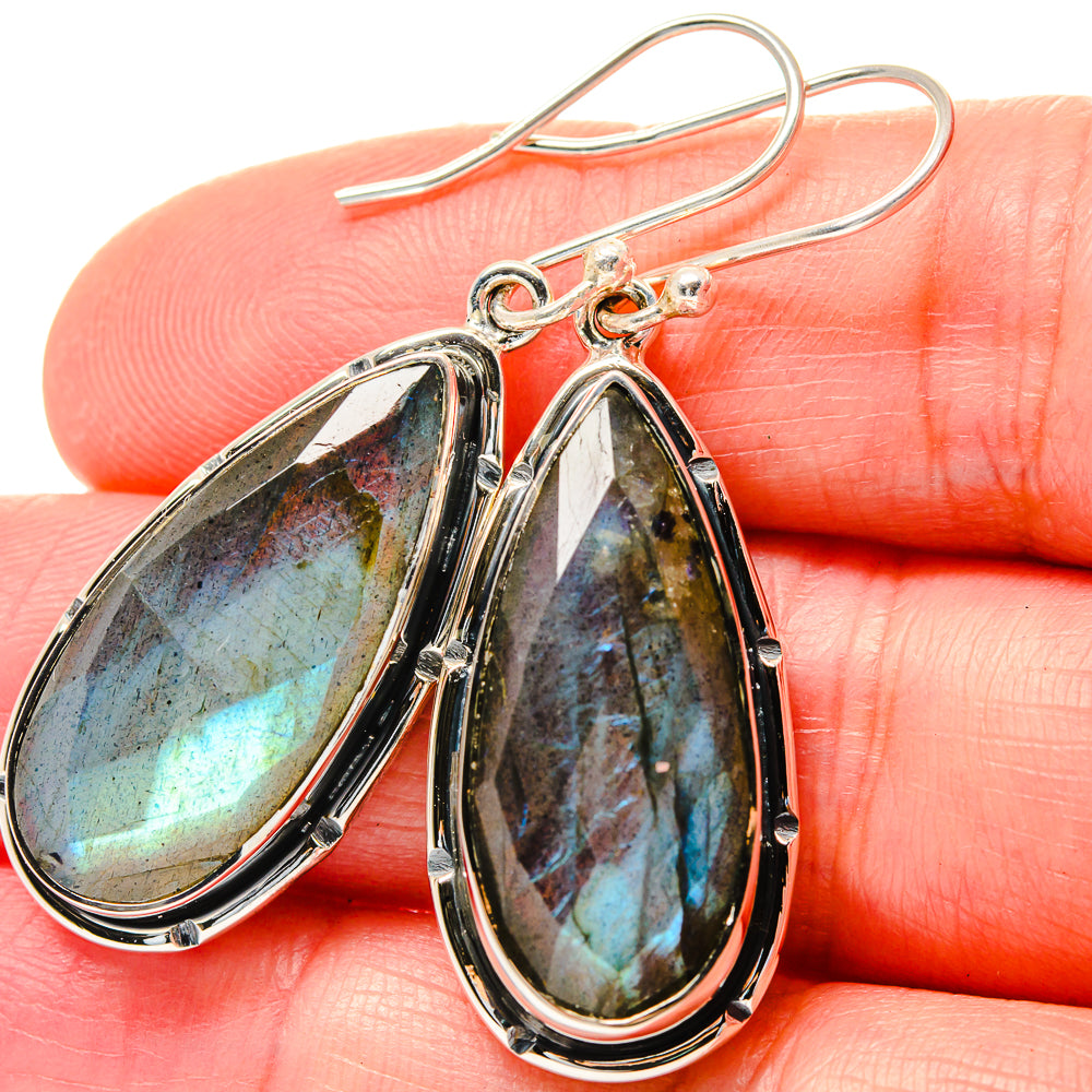 Labradorite Earrings handcrafted by Ana Silver Co - EARR423581