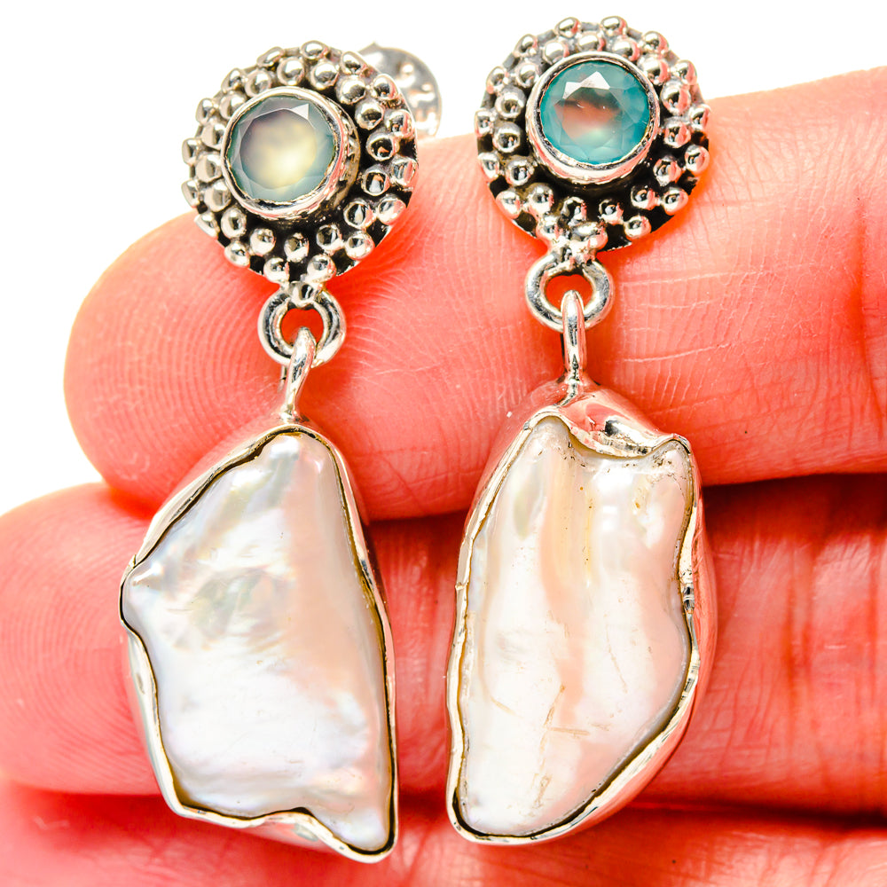 Labradorite Earrings handcrafted by Ana Silver Co - EARR423582