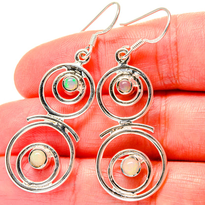 Ethiopian Opal Earrings handcrafted by Ana Silver Co - EARR423589