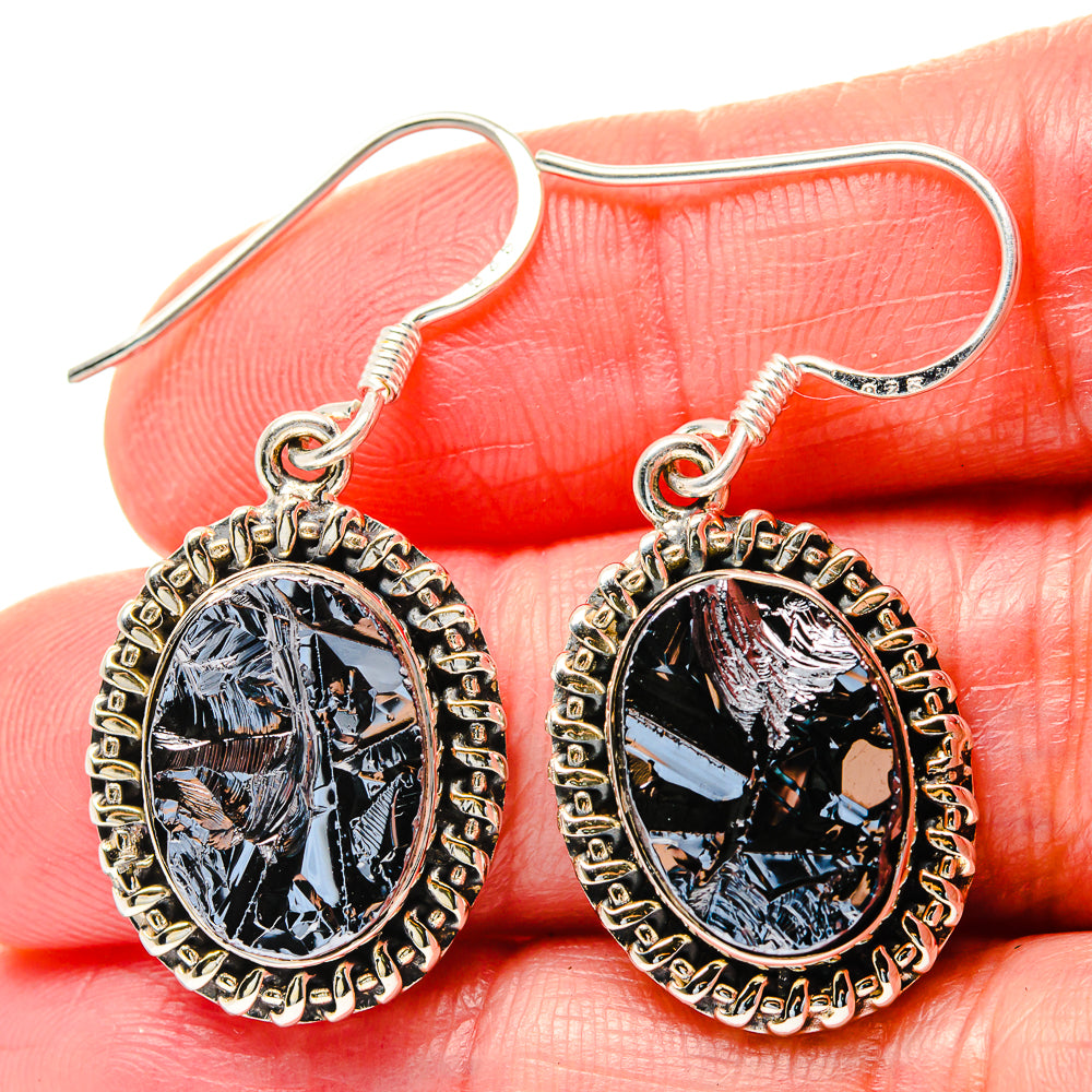 Shungite Earrings handcrafted by Ana Silver Co - EARR423593