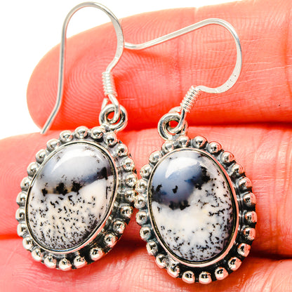Dendritic Opal Earrings handcrafted by Ana Silver Co - EARR423596