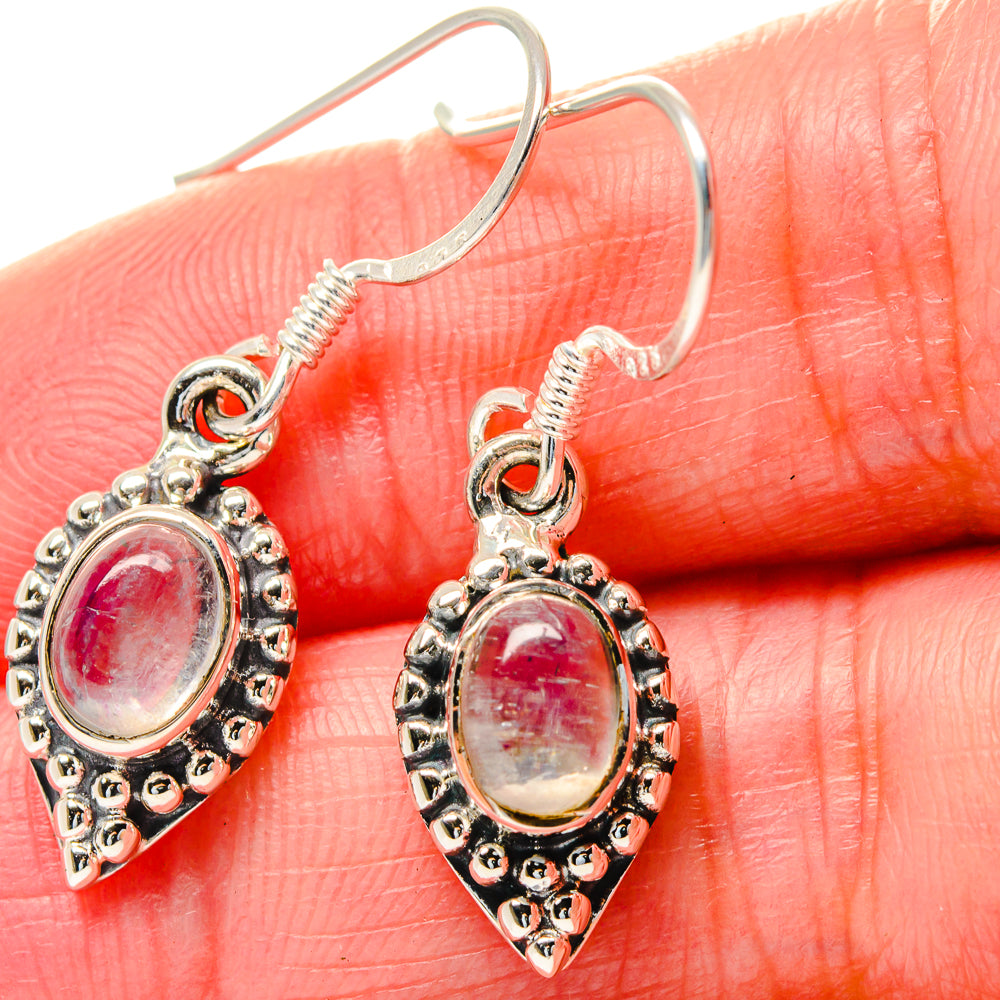 Rainbow Moonstone Earrings handcrafted by Ana Silver Co - EARR423597