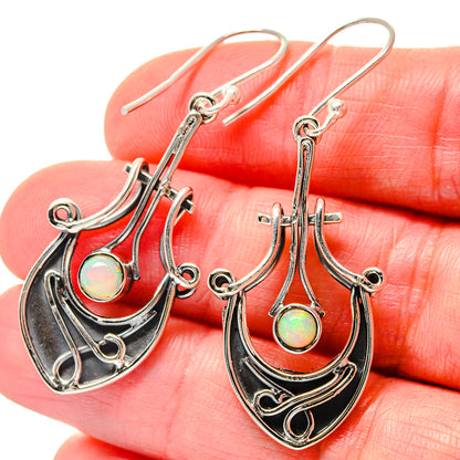 Ethiopian Opal Earrings handcrafted by Ana Silver Co - EARR423604