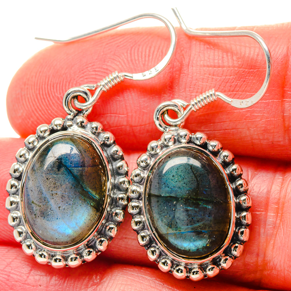 Labradorite Earrings handcrafted by Ana Silver Co - EARR423605