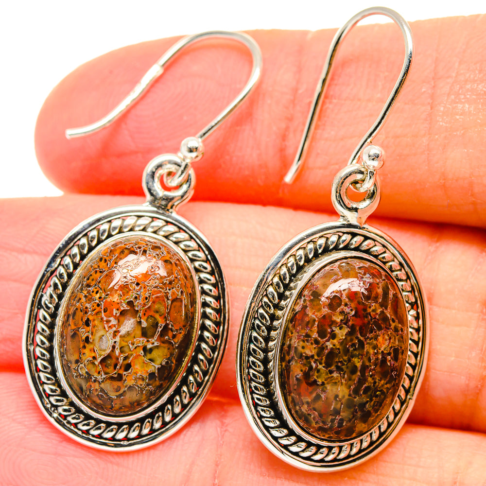 Dinosaur Bone Earrings handcrafted by Ana Silver Co - EARR423626