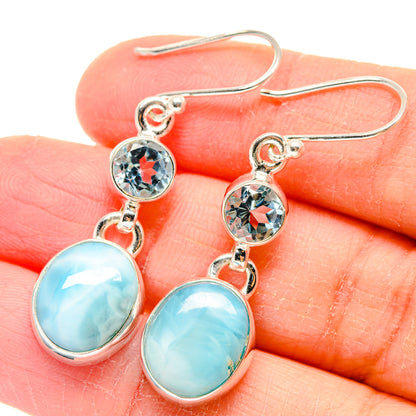 Larimar Earrings handcrafted by Ana Silver Co - EARR423629