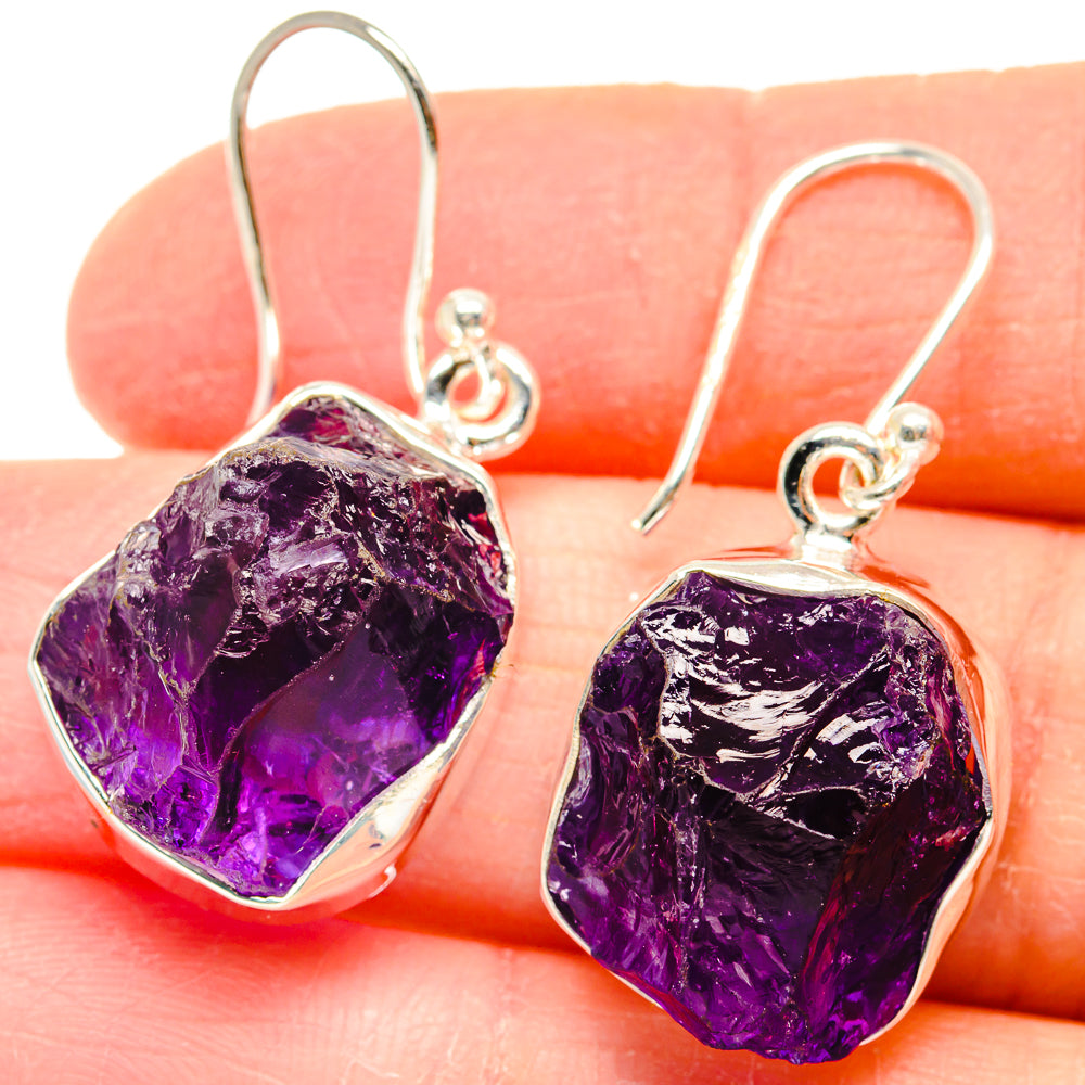 Amethyst Earrings handcrafted by Ana Silver Co - EARR423632