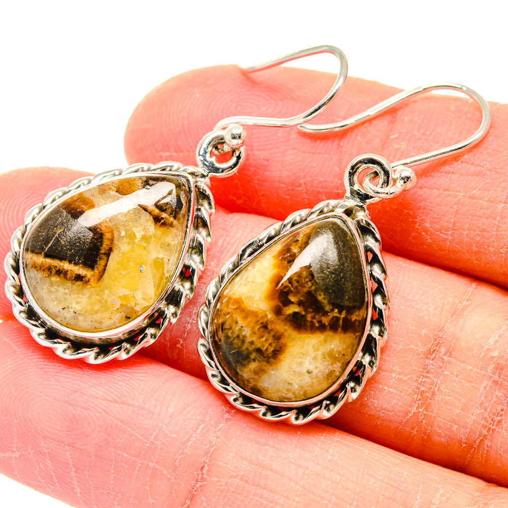 Septarian Nodule Earrings handcrafted by Ana Silver Co - EARR423639