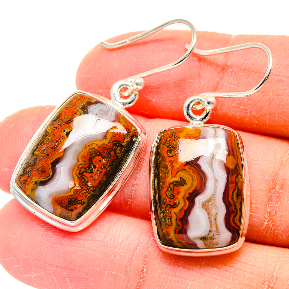 Moroccan Agate Earrings handcrafted by Ana Silver Co - EARR423649