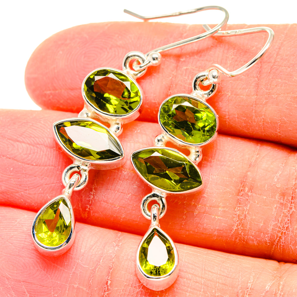 Peridot Earrings handcrafted by Ana Silver Co - EARR423650