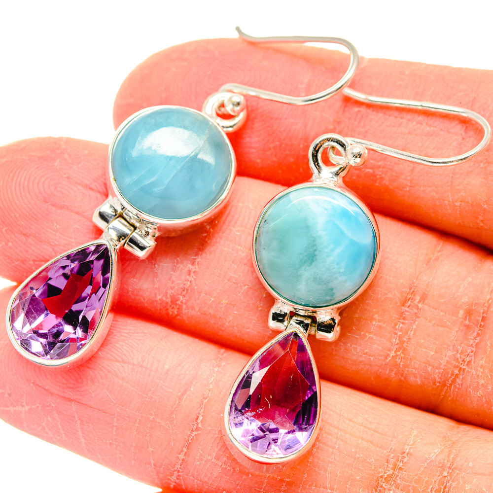 Larimar Earrings handcrafted by Ana Silver Co - EARR423660