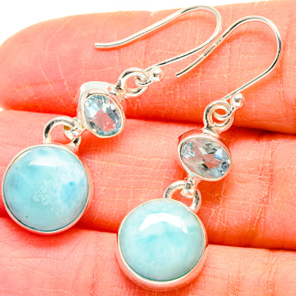 Larimar Earrings handcrafted by Ana Silver Co - EARR423665