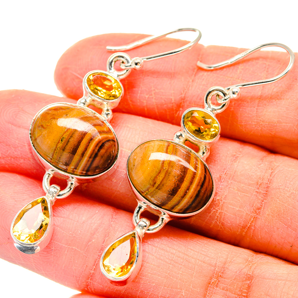 Mookaite Earrings handcrafted by Ana Silver Co - EARR423667