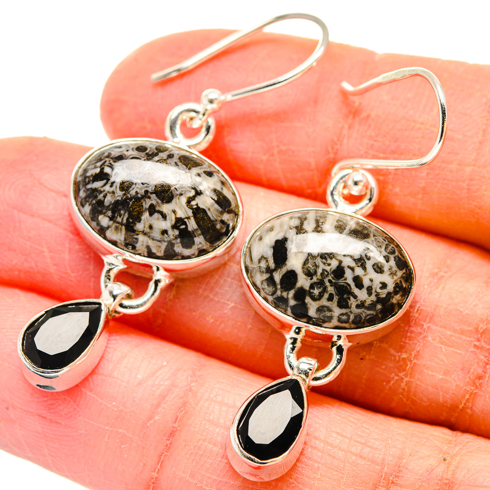 Pinolith Jasper Earrings handcrafted by Ana Silver Co - EARR423670