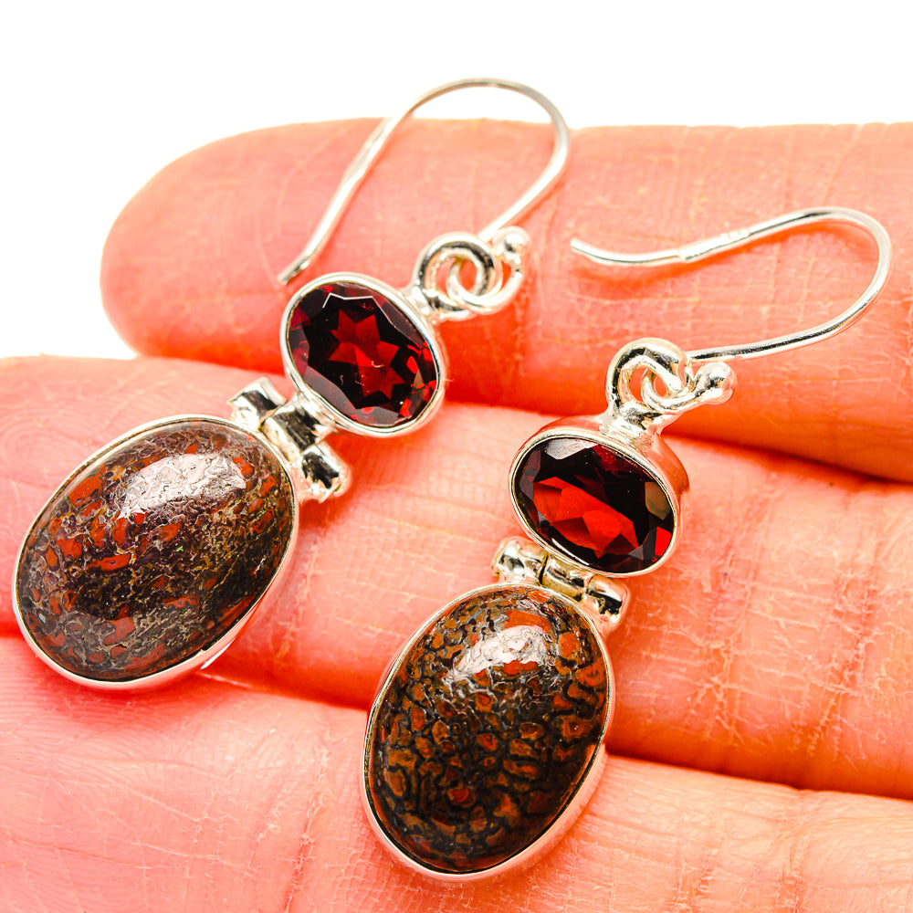 Dinosaur Bone Earrings handcrafted by Ana Silver Co - EARR423676