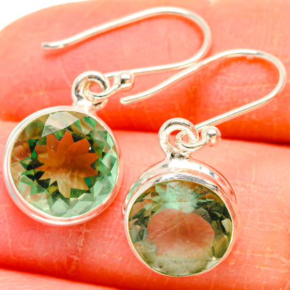 Green Fluorite Earrings handcrafted by Ana Silver Co - EARR423682